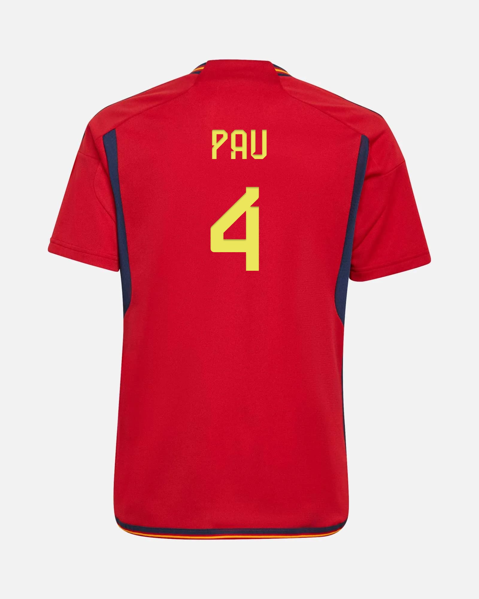 Camiseta 1ª España para el Mundial Qatar 2022 de Pau para Niño