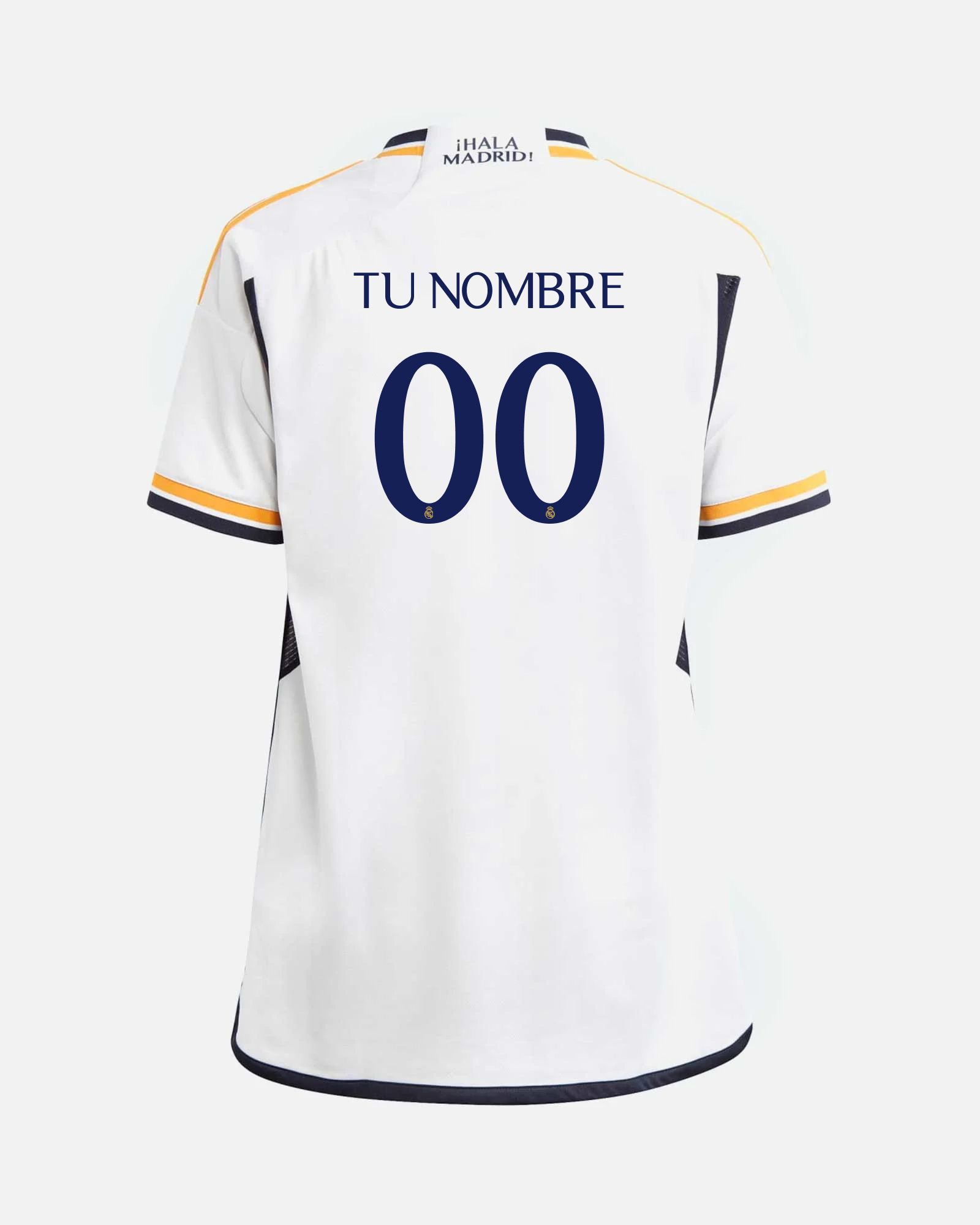 Crear camiseta Real Madrid CF 2023/2024 con tu Nombre y Número