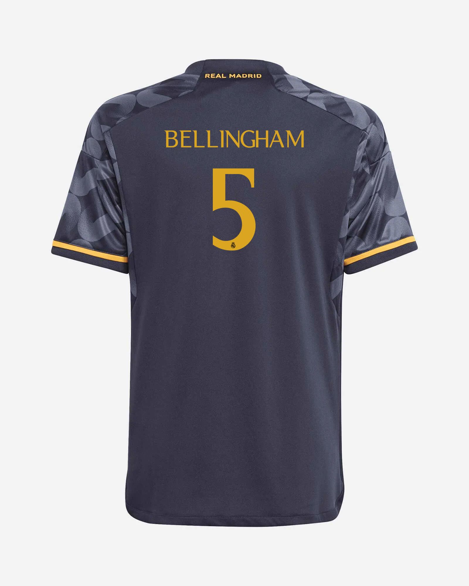Camiseta 2ª Real Madrid 2023/2024 Bellingham para Niño