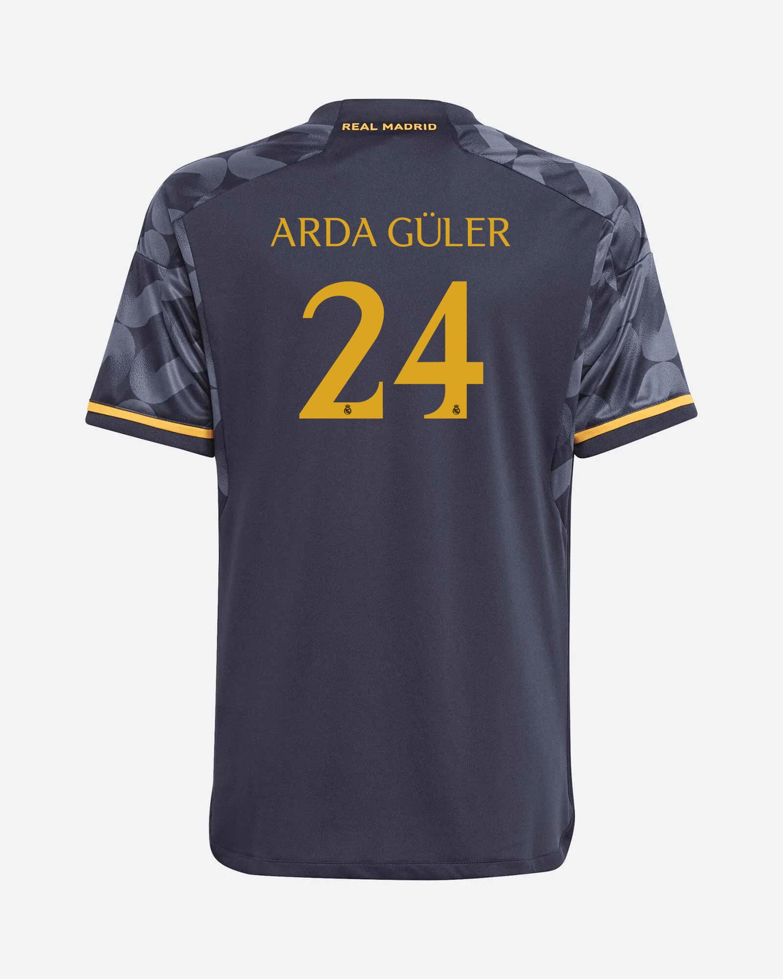 Camiseta 2ª Real Madrid 2023/2024 Arda Güler para Niño