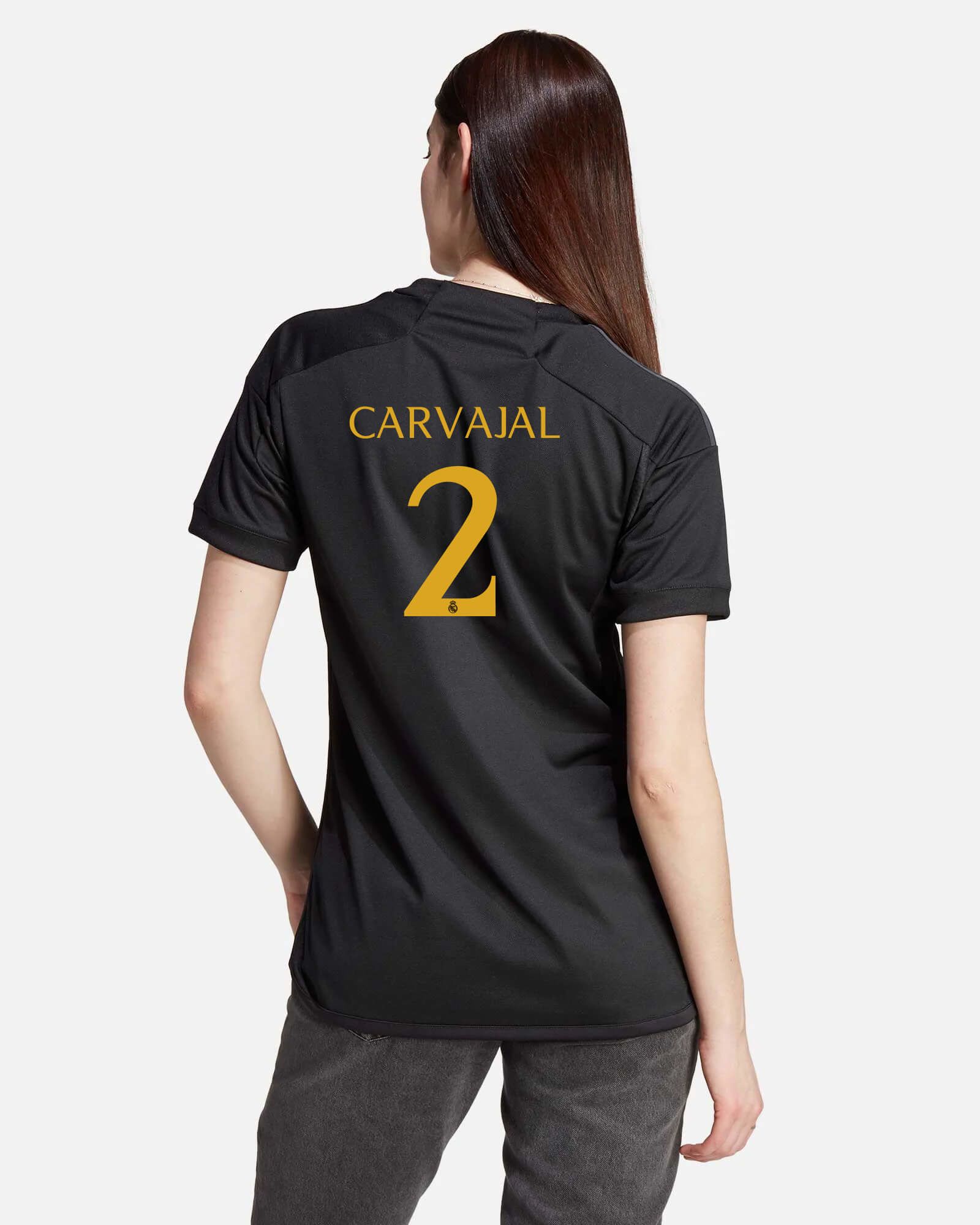 Camiseta Real Madrid - Negro - Camiseta Fútbol Mujer