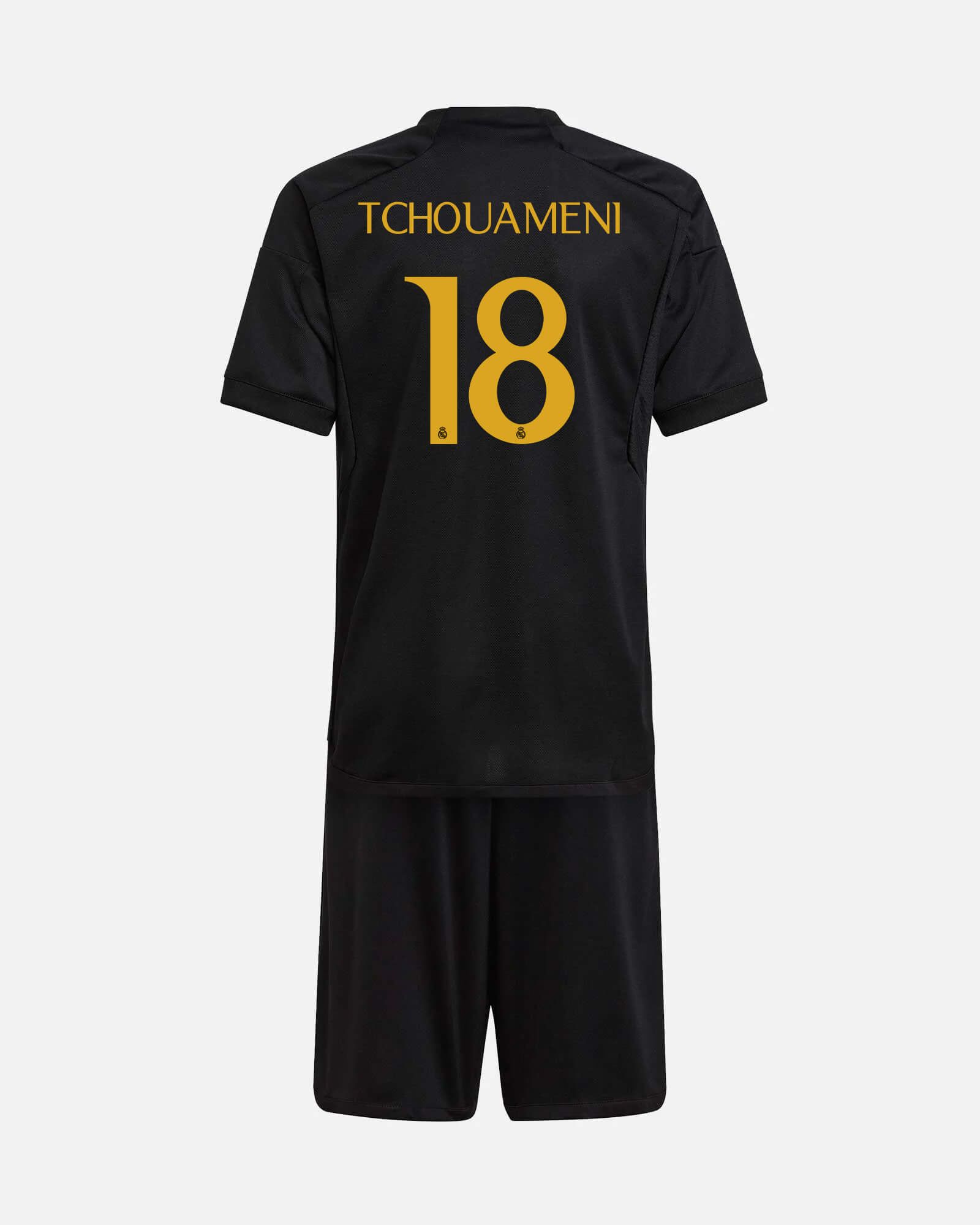 Conjunto 3ª Real Madrid 2023/2024  Tchouameni - Fútbol Factory