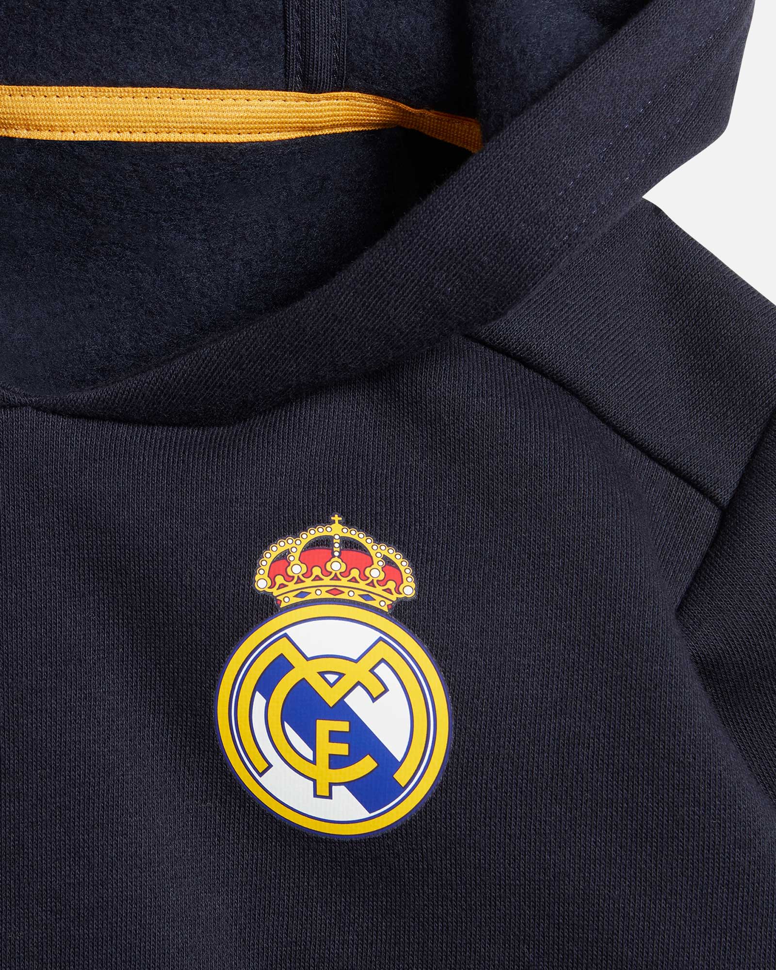 Chandal Real Madrid 2023/2024 Con Capucha Negro 