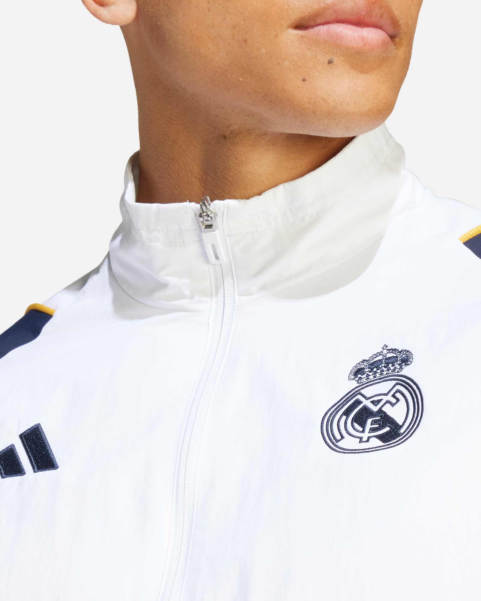 Chandal Real Madrid 2023/2024 Con Capucha Blanco 