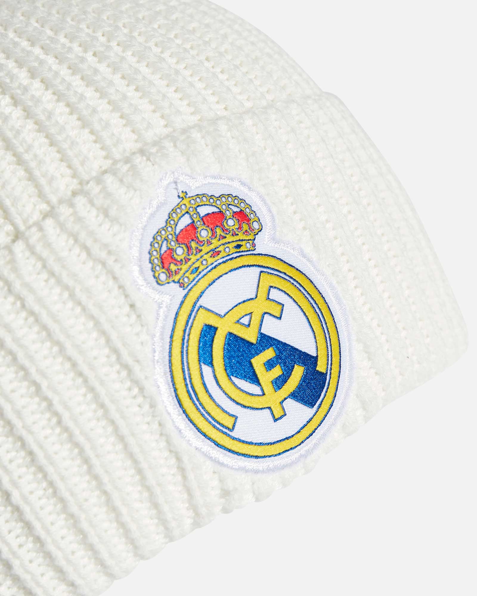 Gorro de punto con puños del Real Madrid - Blanco - Niños