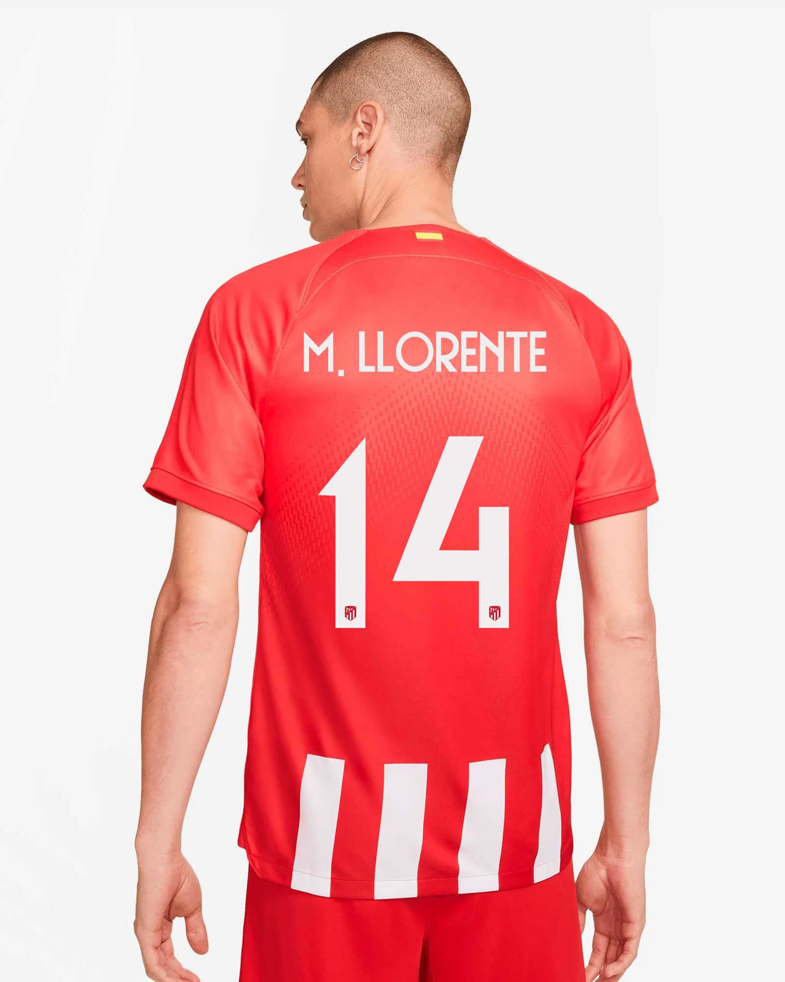 Camiseta 1ª Atlético de Madrid 2023/2024 M. Llorente - Fútbol Factory