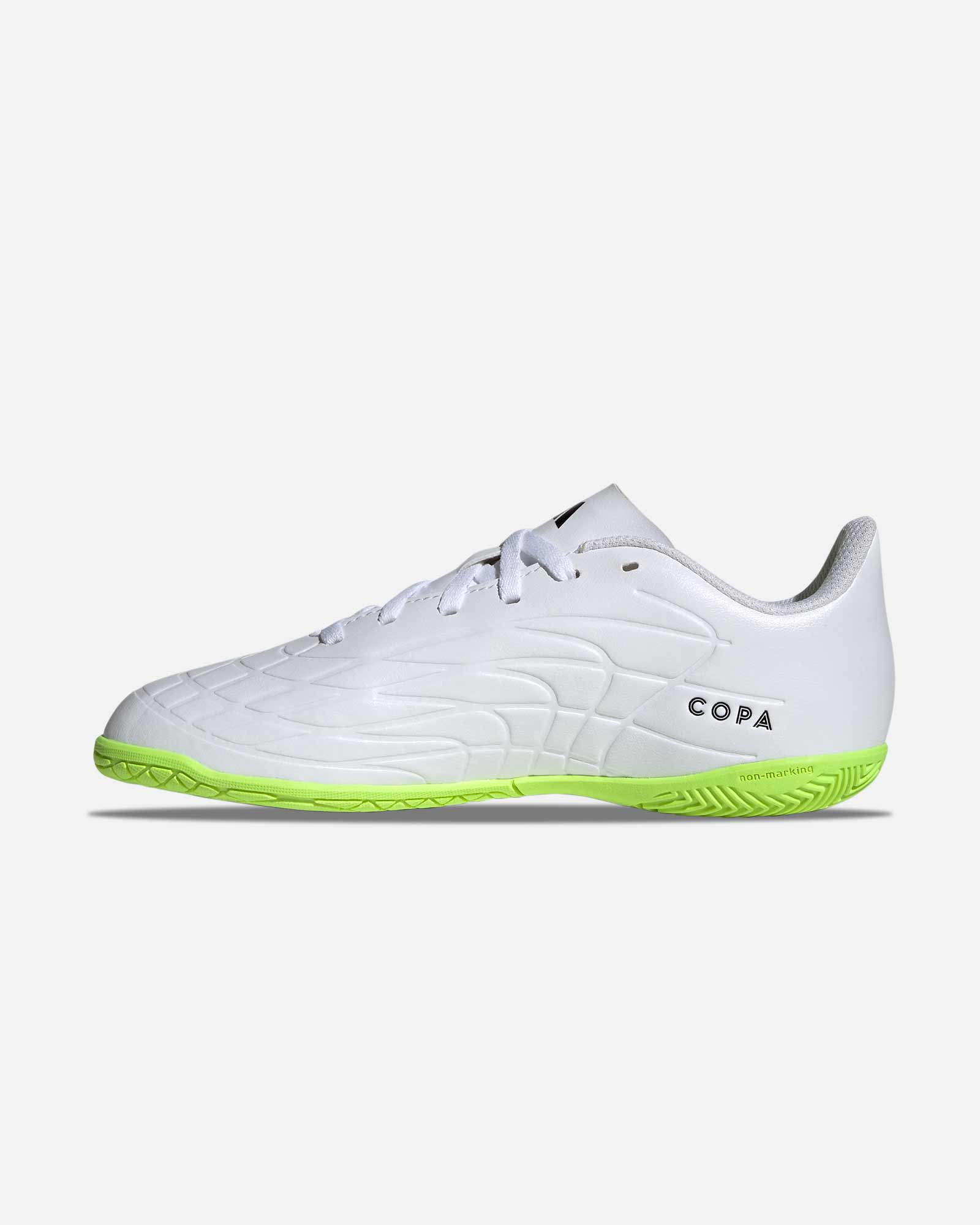 Zapatillas futsal adidas Copa Pure.4 IN blanca amarilla