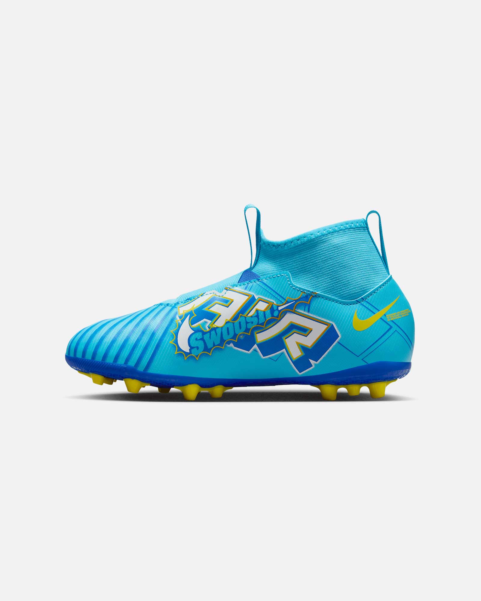 Bota Futbol Niño Nike Academy Ag Azul Amarillo