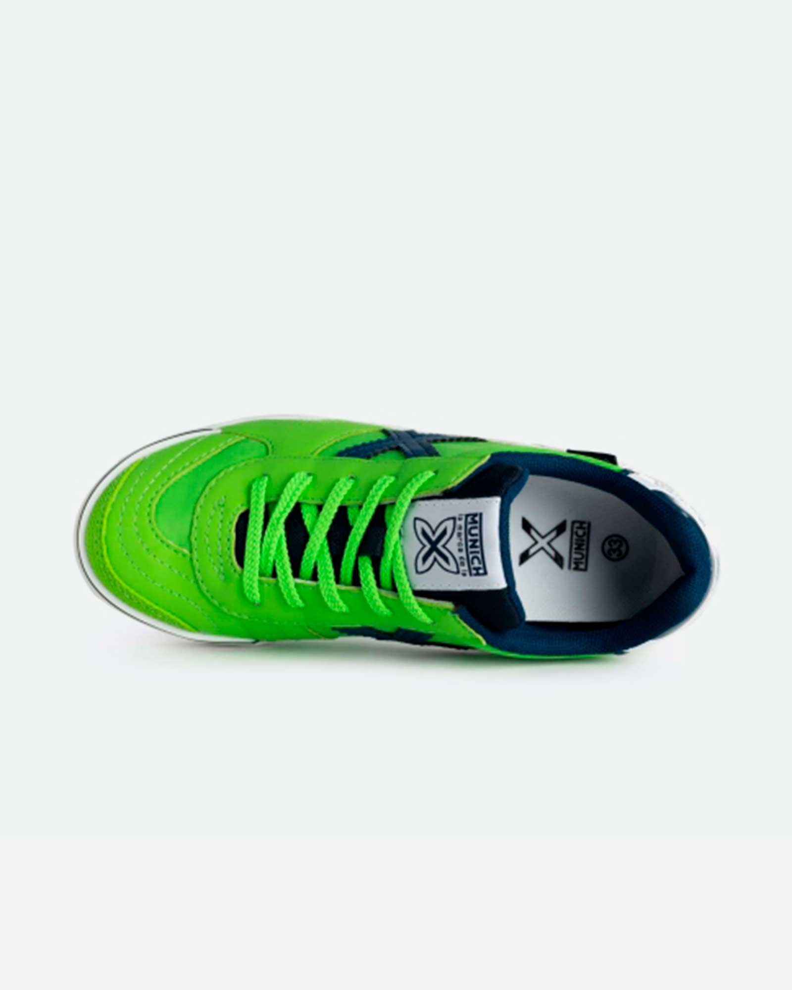 Munich GRESCA KID 290 Azul/Verde, Zapatillas fútbol sala Niño