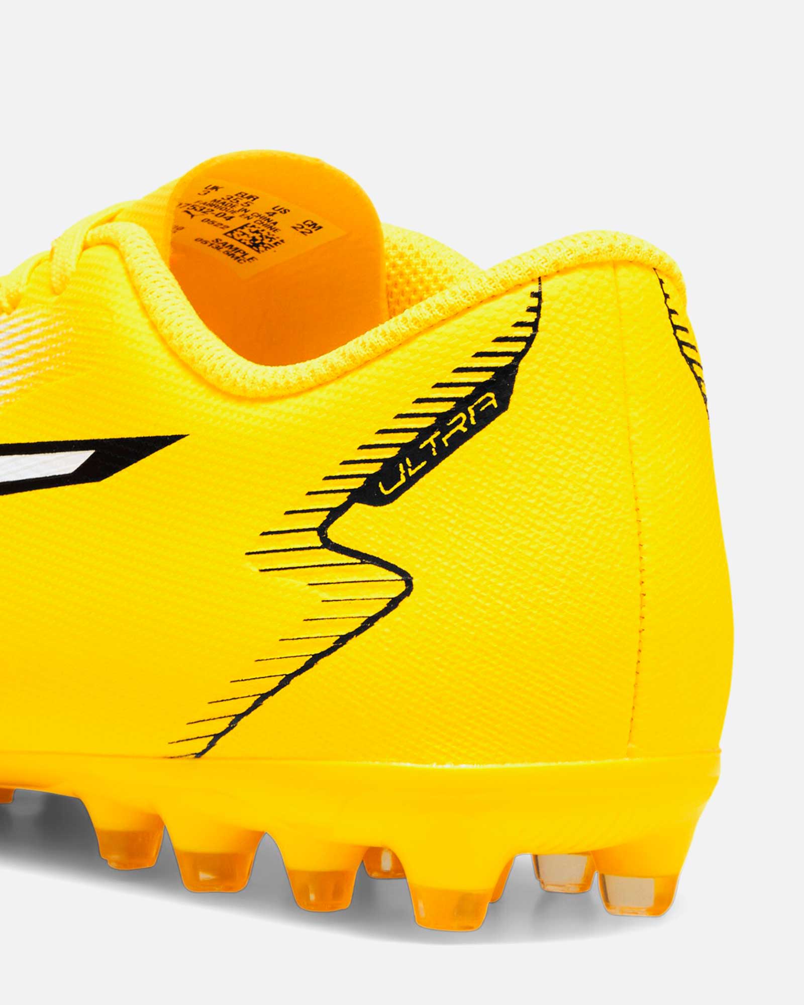 PUMA - Botas amarillas de fútbol Ultra Play MG Niño