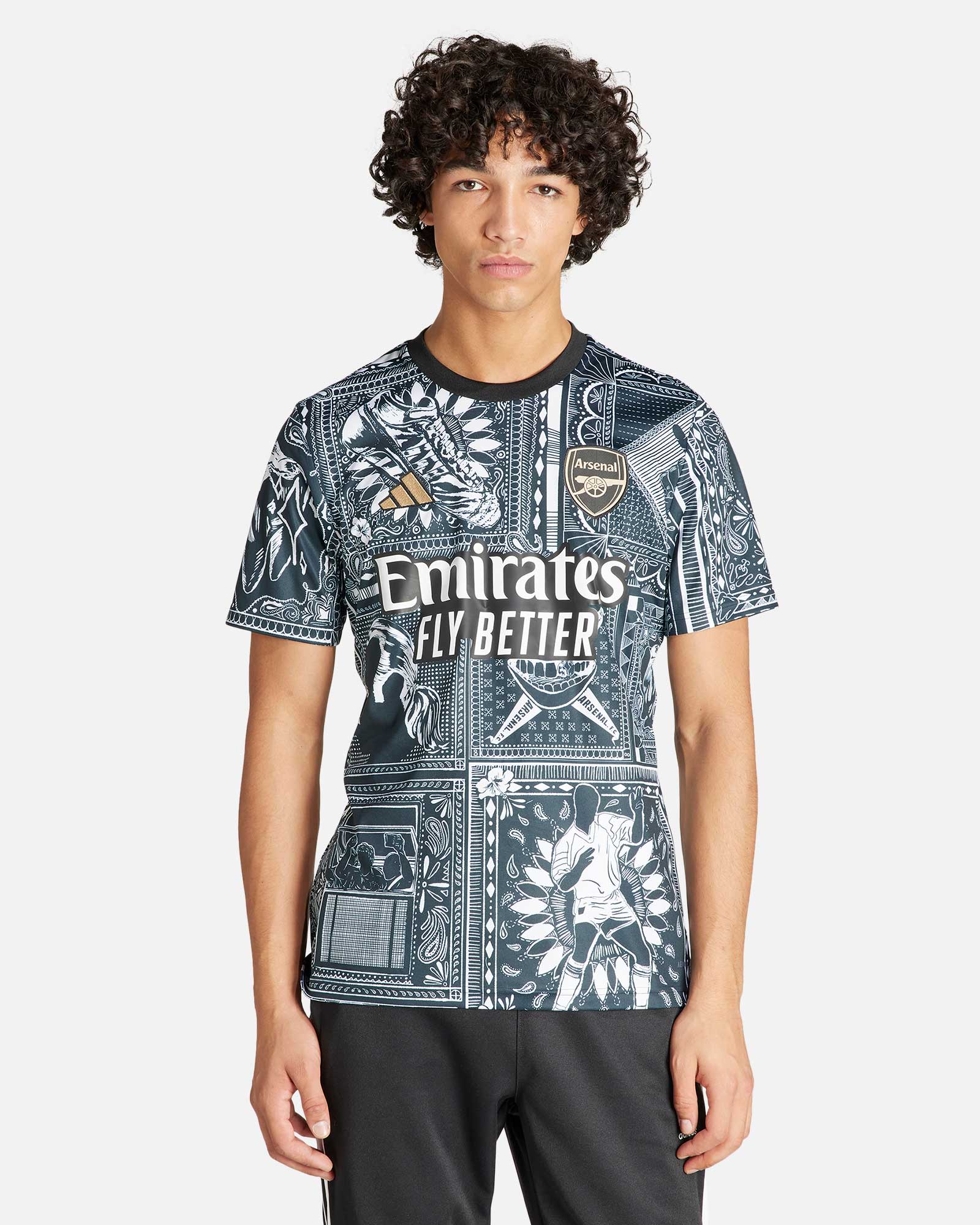 Camiseta Arsenal FC 2023/2024 Ian Wright Prematch - Fútbol Factory