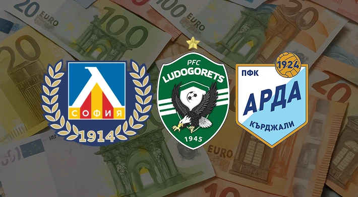 Сумите, които Левски, Лудогорец и Арда си заработиха в Европа до момента Сумите, които Левски, Лудогорец и Арда си заработиха в Европа до момента