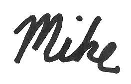 Coach Mike's signature