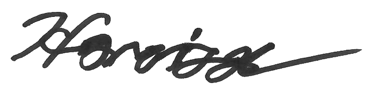 Coach Harrison's signature