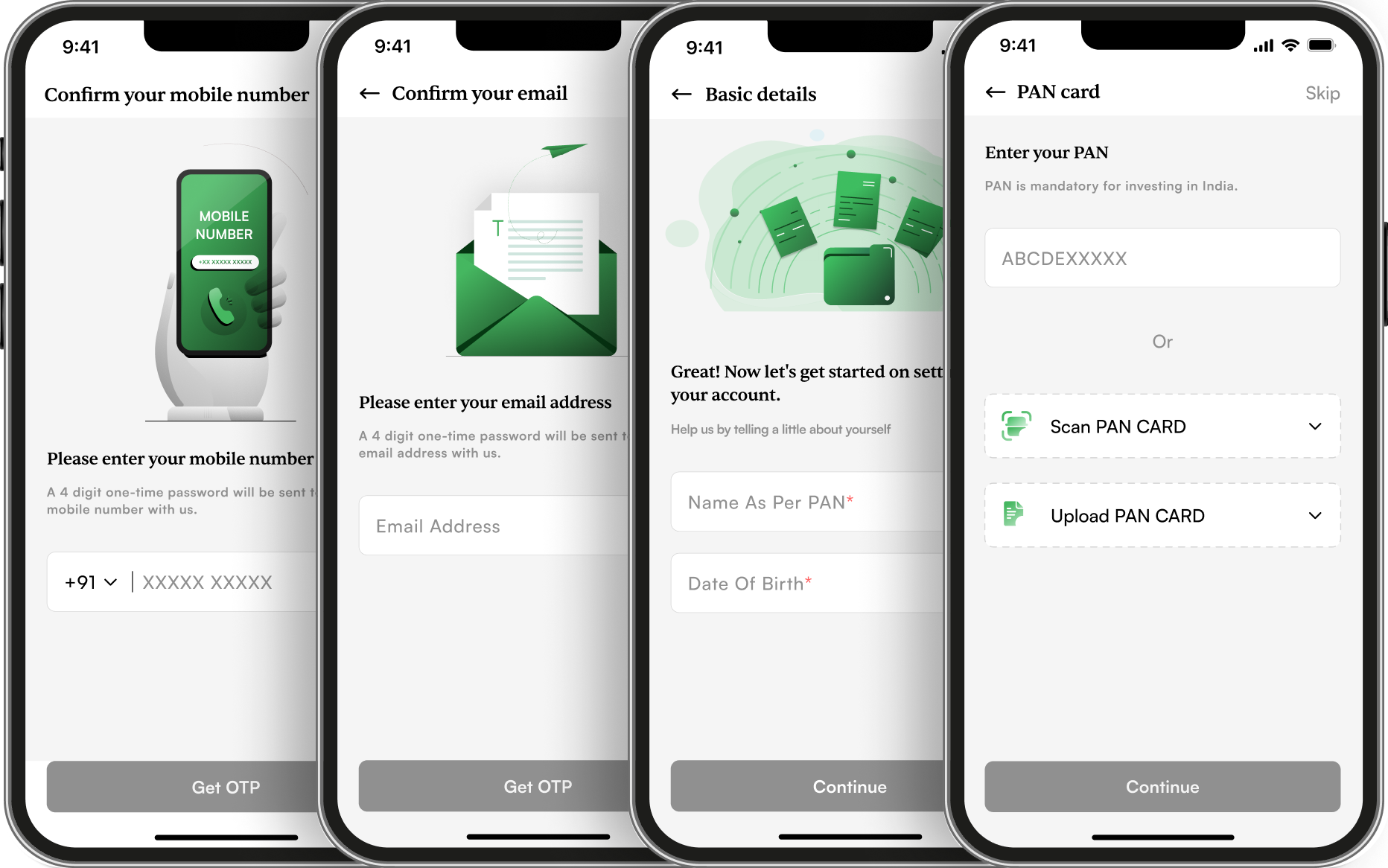 Self client onboarding