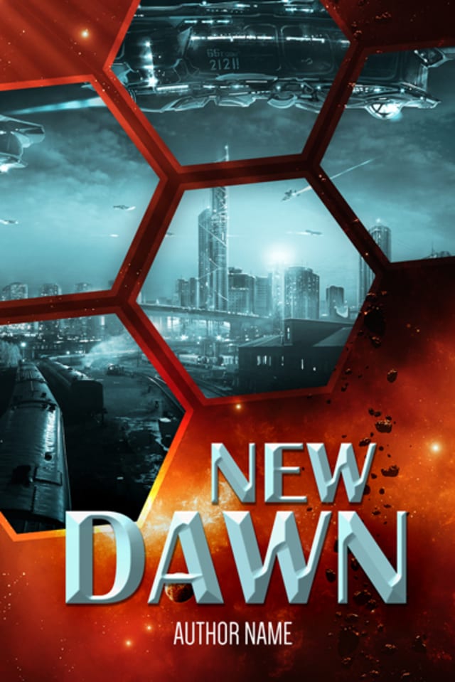 New Dawn — science fiction, dystopian premade book cover