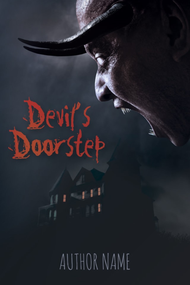 Devil's Doorstep — horror, fantasy, dark fantasy premade book cover