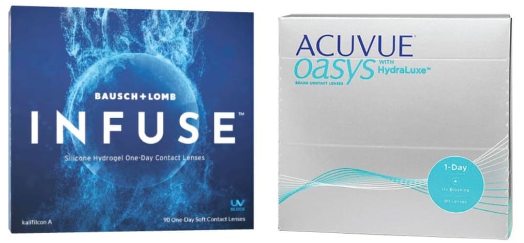 Bausch and Lomb Infuse vs Acuvue Oasys