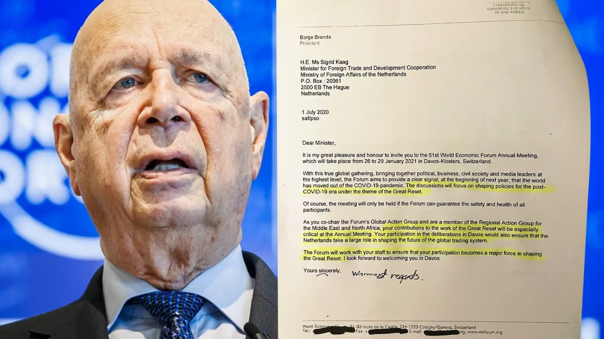 Klaus Schwab-leaks: FVD krijgt geheime WEF-brieven boven water