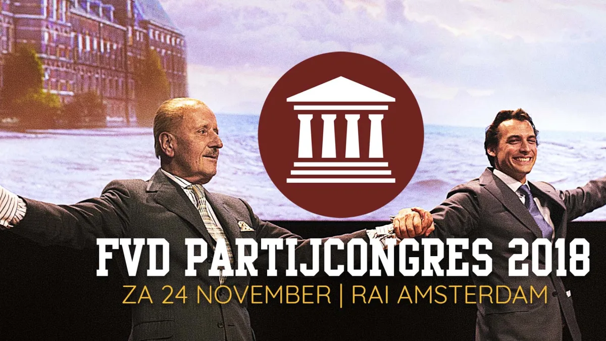 Reserveer nu tickets voor het FVD Partijcongres 2018 op 24 november!