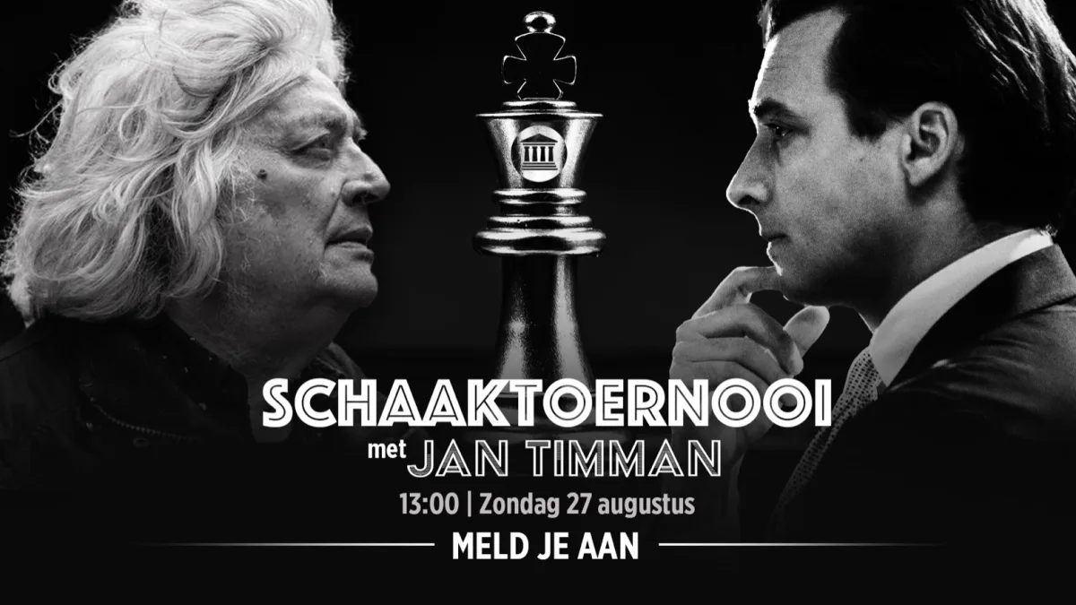 Thierry Baudet organiseert schaaktoernooi met grootmeester Jan Timman