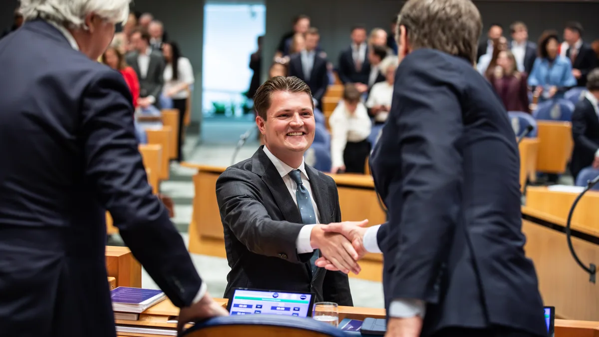 Milan Schenk beëdigd als Kamerlid, vervangt tijdelijk Frederik Jansen die recent vader is geworden