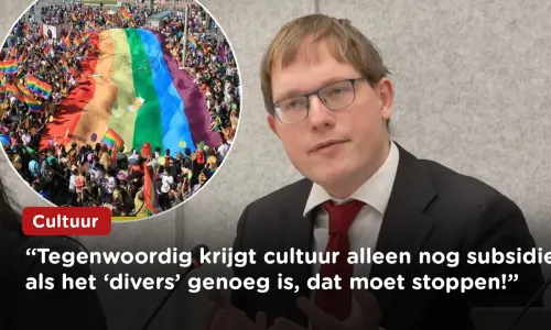 Cultuurclubjes zijn vaak links-vooringenomen, totaal niet representatief! Van Houwelingen (FVD)