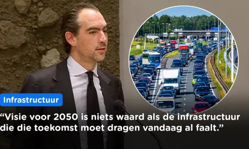 'Kabinet focust op luchtkastelen, terwijl infrastructuur op instorten staat" Van Duijvenvoorde (FVD)