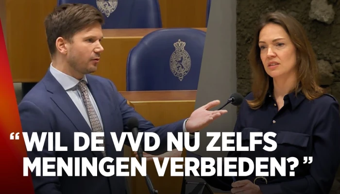 Van Meijeren bevraagt VVD-Kamerlid over nieuwe wet & vrijheid van meningsuiting | FVD Tweede Kamer
