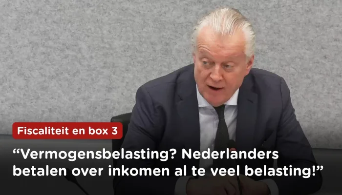 "Winsten worden in box 3 al belast als ze nog niet eens gecasht zijn", Ralf Dekker (FVD)