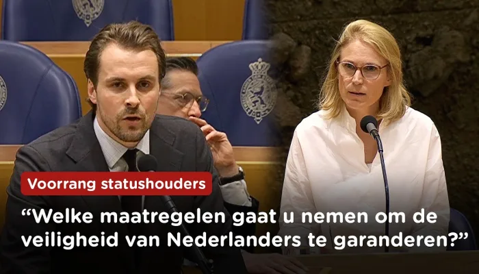 "Statushouders samen laten wonen met Nederlanders?!" Tom Russcher tegen minister bij vragenuurtje