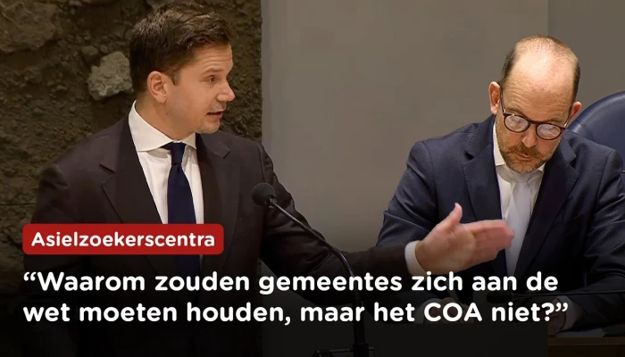 AZC Hardenberg blijft illegaal open, betaalt boete van belastinggeld | Van Meijeren bij Vragenuur