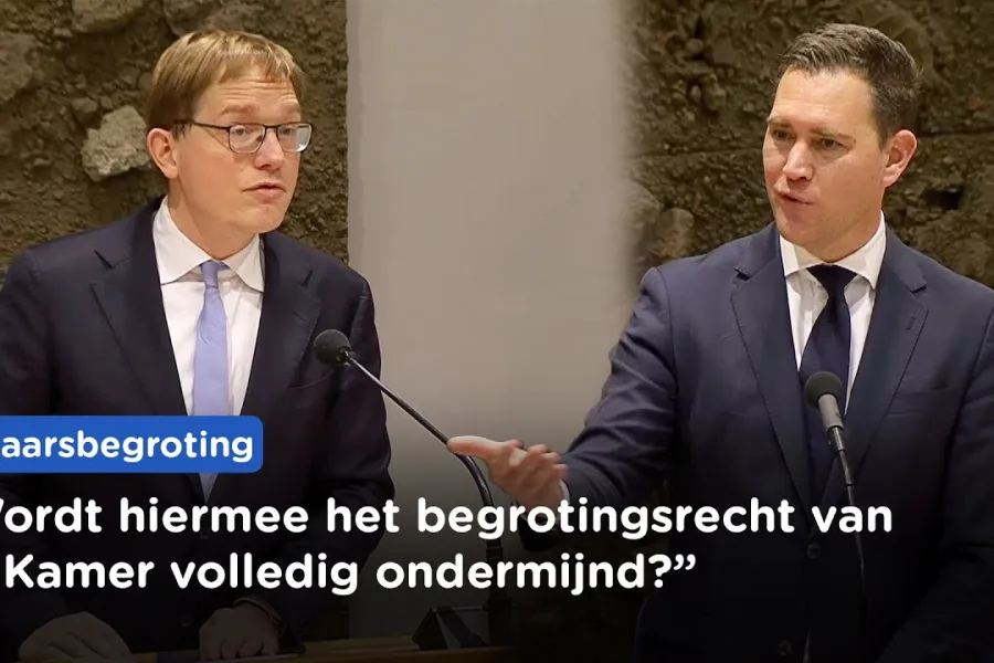 Waarom kan kabinet belastinggeld uitgeven zonder goedkeuring Kamer? Van Houwelingen bij Najaarsnota