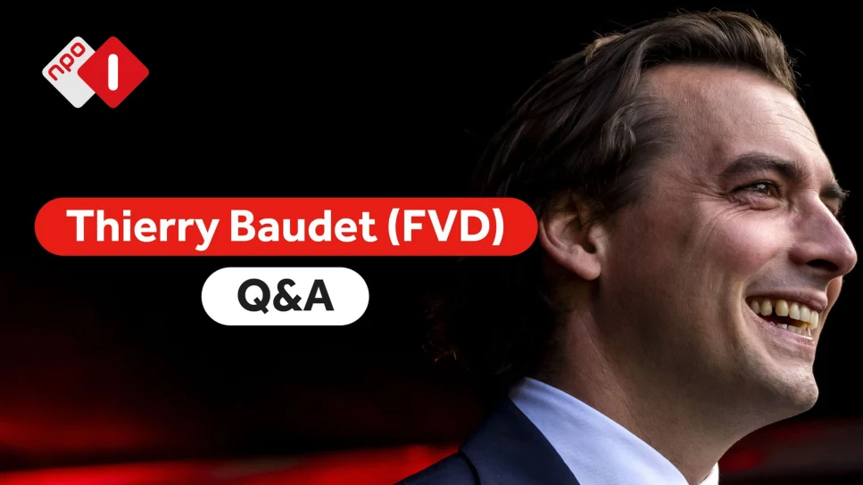 Thierry Baudet beantwoordt kijkersvragen in Q&A bij NOS