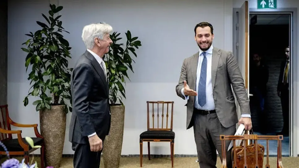 Thierry Baudet in gesprek met verkenner Plasterk: “Wij zullen doen wat we kunnen.”