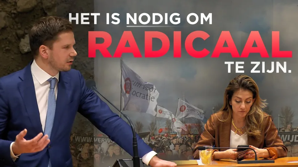 Van Meijeren (FVD) in debat over 'radicalisering': "Ik noem mezelf met recht een radicaal"