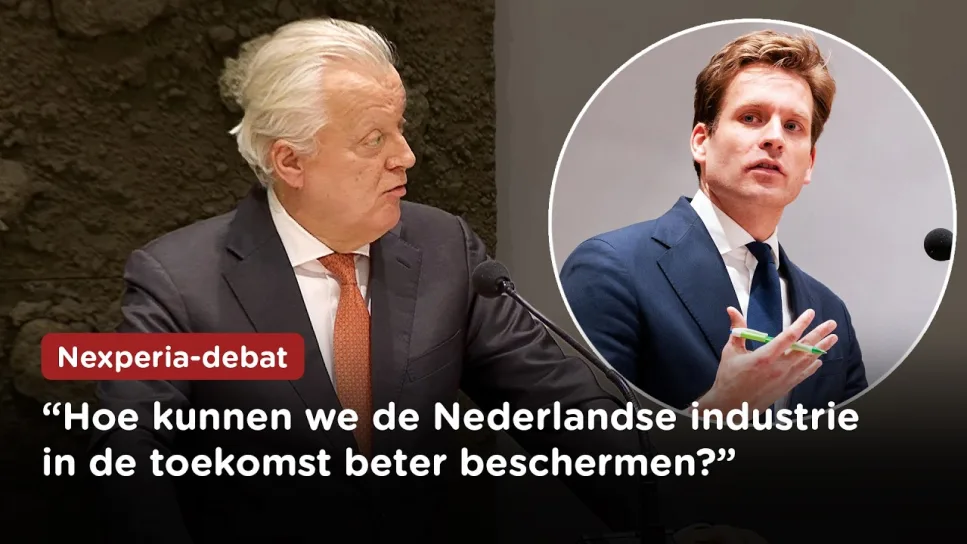 “Op zich een goede manier om naar onze industrie te kijken", Dekker (FVD) in Nexperia-debat