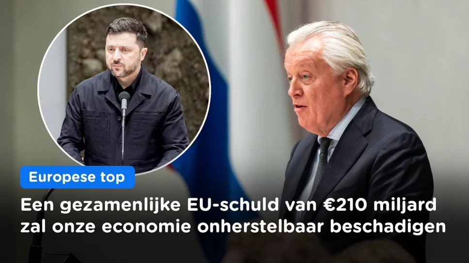 Dekker (FVD) in debat over Oekraïne: "Een EU-lening van €210 miljard wordt onze economie fataal!"