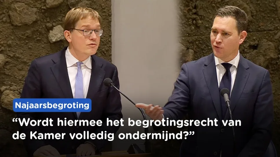 Waarom kan kabinet belastinggeld uitgeven zonder goedkeuring Kamer? Van Houwelingen bij Najaarsnota