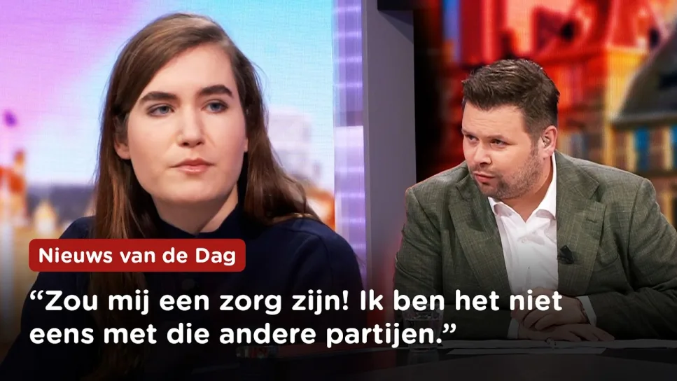 "Ik laat me niet chanteren door linkse partijen", Lidewij de Vos bij Nieuws van de Dag