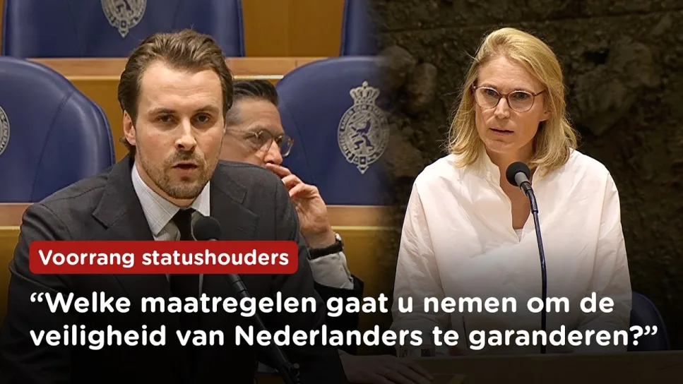 "Statushouders samen laten wonen met Nederlanders?!" Tom Russcher tegen minister bij vragenuurtje