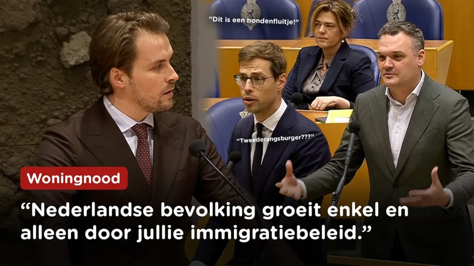 Links verontwaardigd door constatering dat immigratie leidt tot woningtekort | Tom Russcher (FVD)