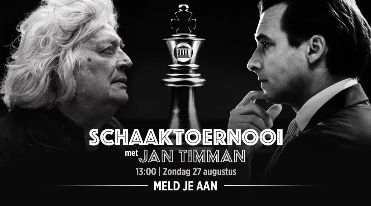 Thierry Baudet organiseert schaaktoernooi met grootmeester Jan Timman