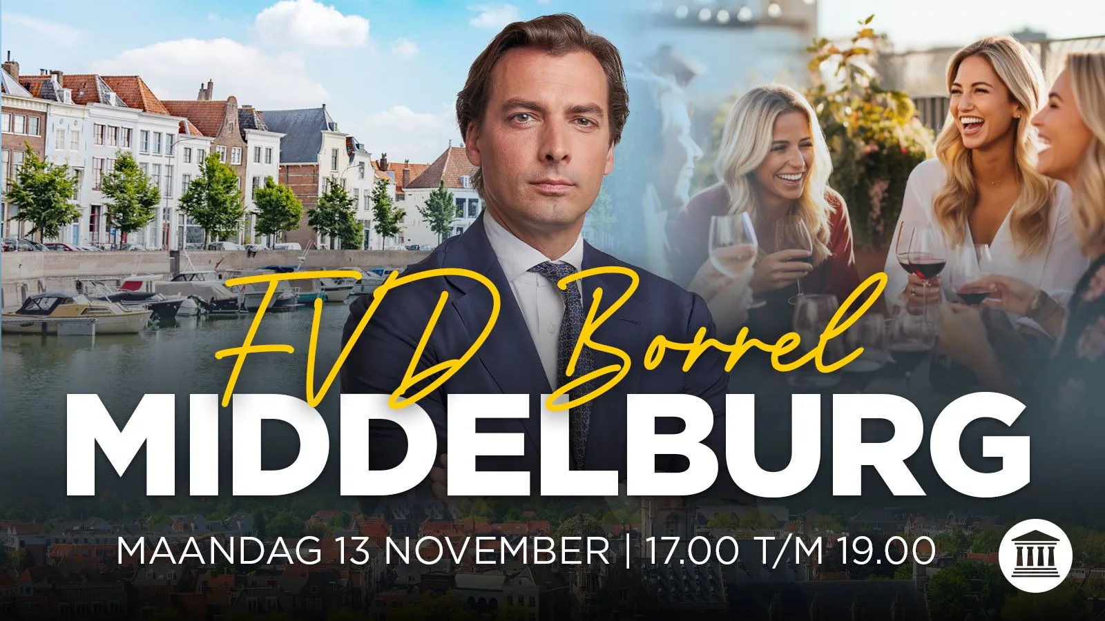 Verkiezingsborrel in Middelburg