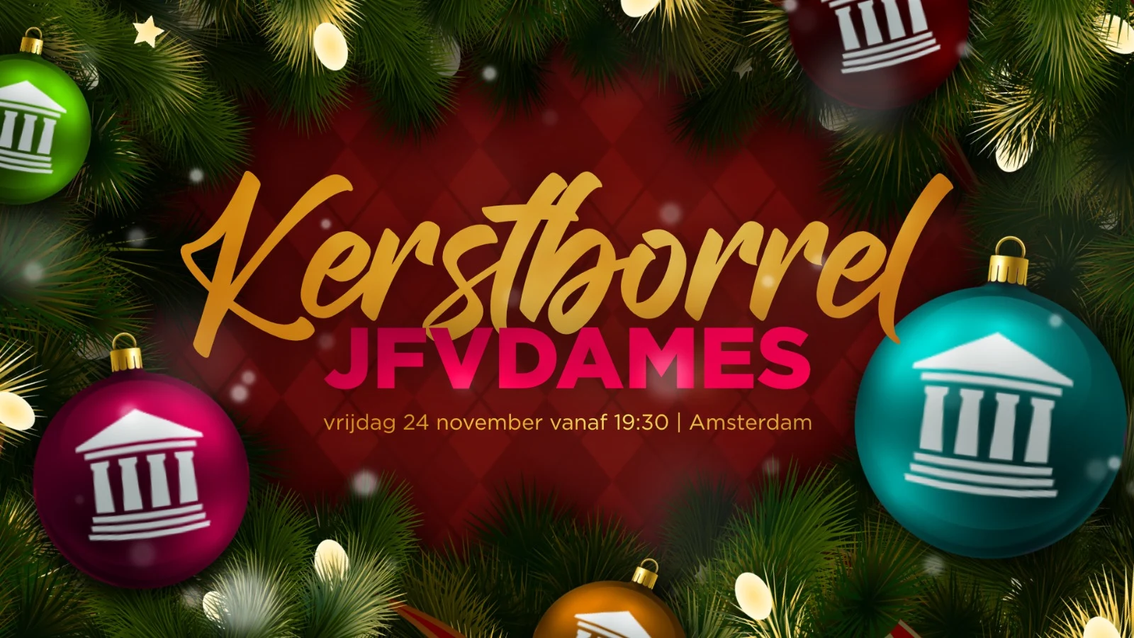 Kerstborrel voor de dames!