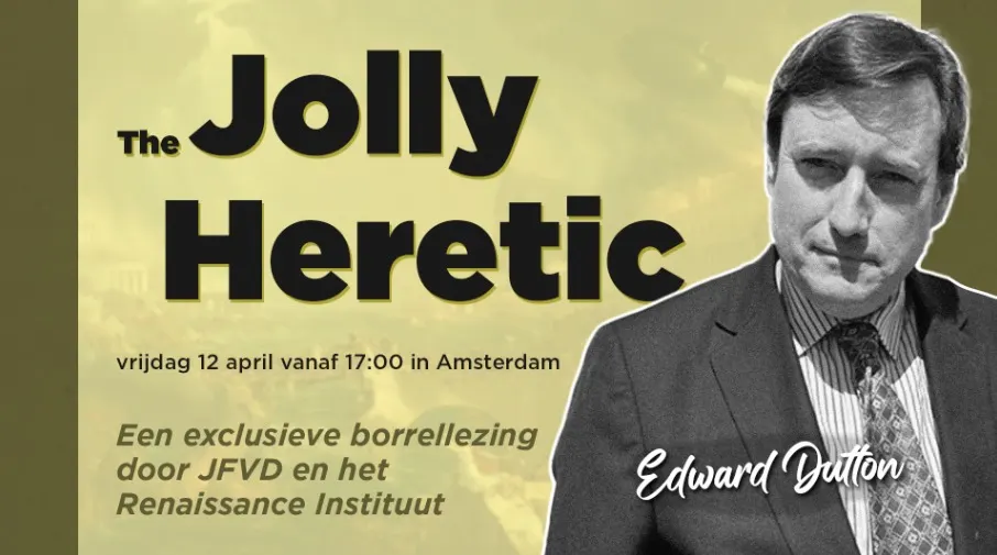 JFVD & RI: borrellezing met prof. Edward Dutton!