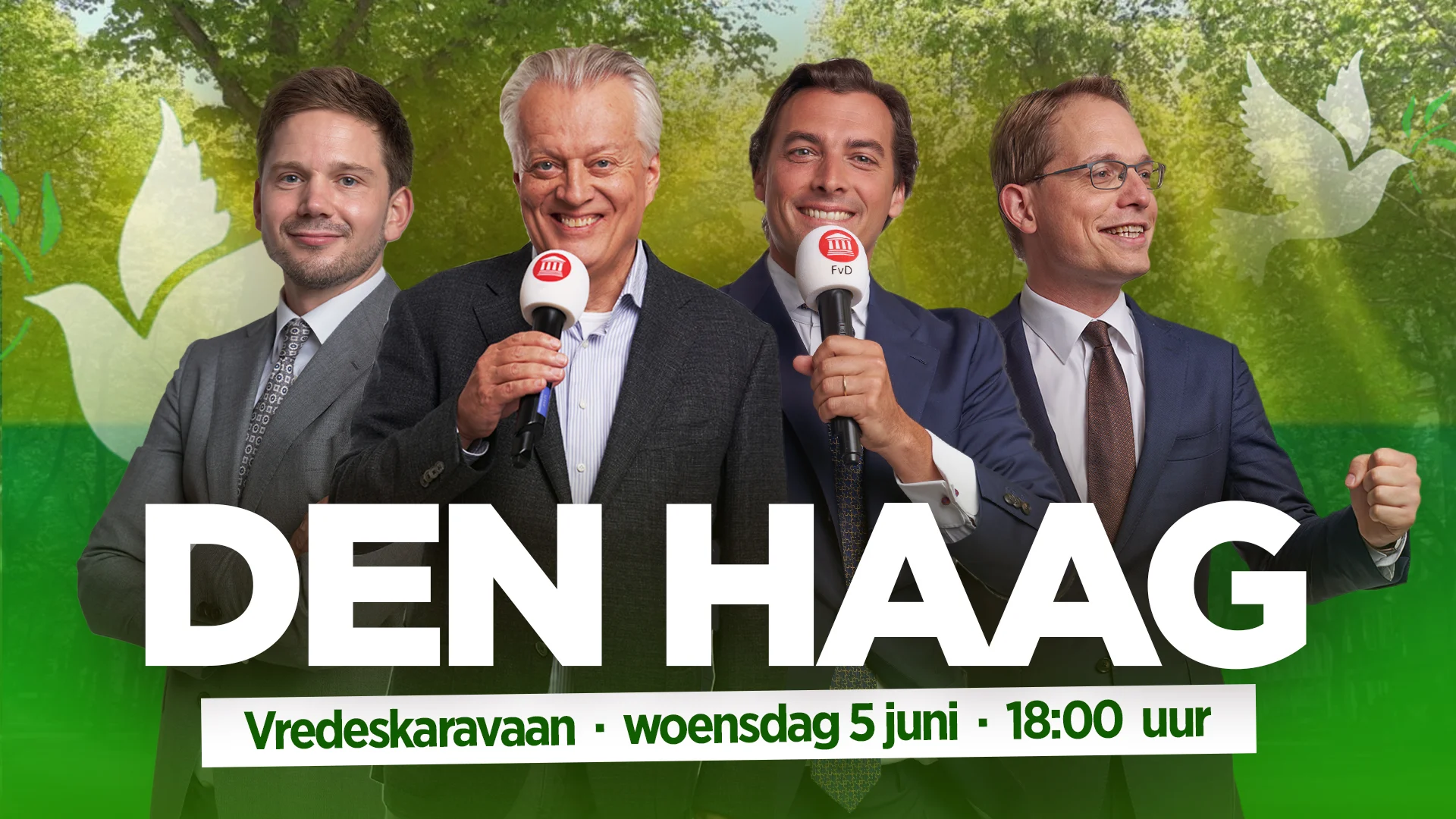 Vredeskaravaan | Den Haag, Lange Voorhout
