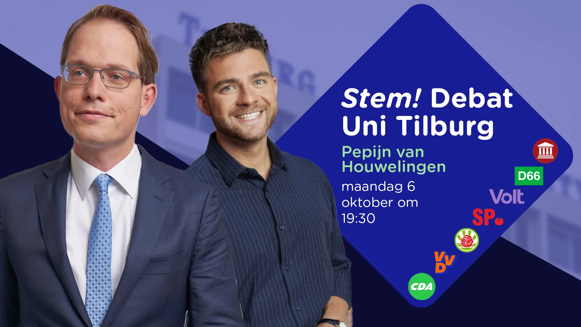 Verkiezingsdebat op Tilburg University