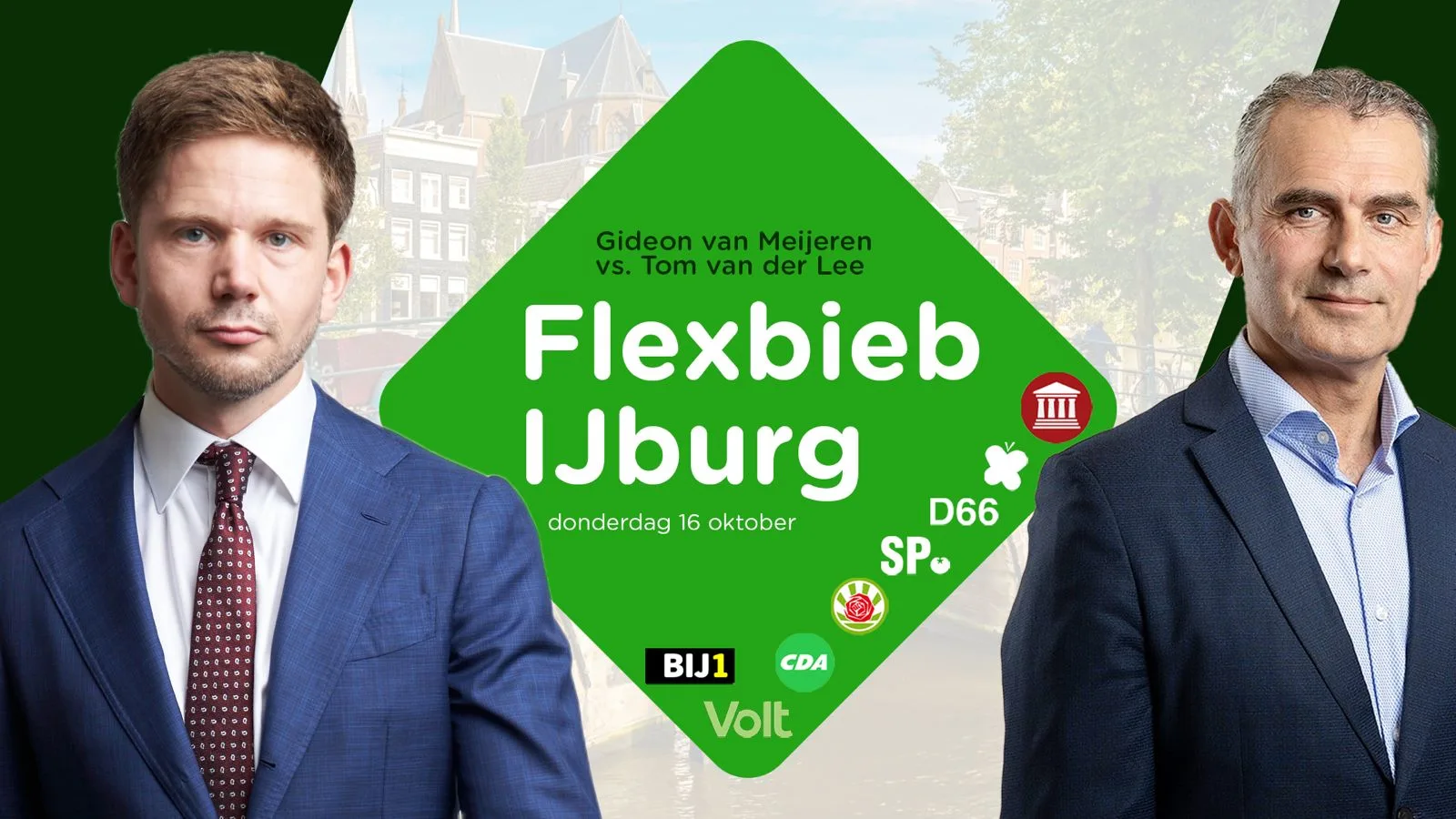 Verkiezingsdebat in de FlexBieb in Amsterdam