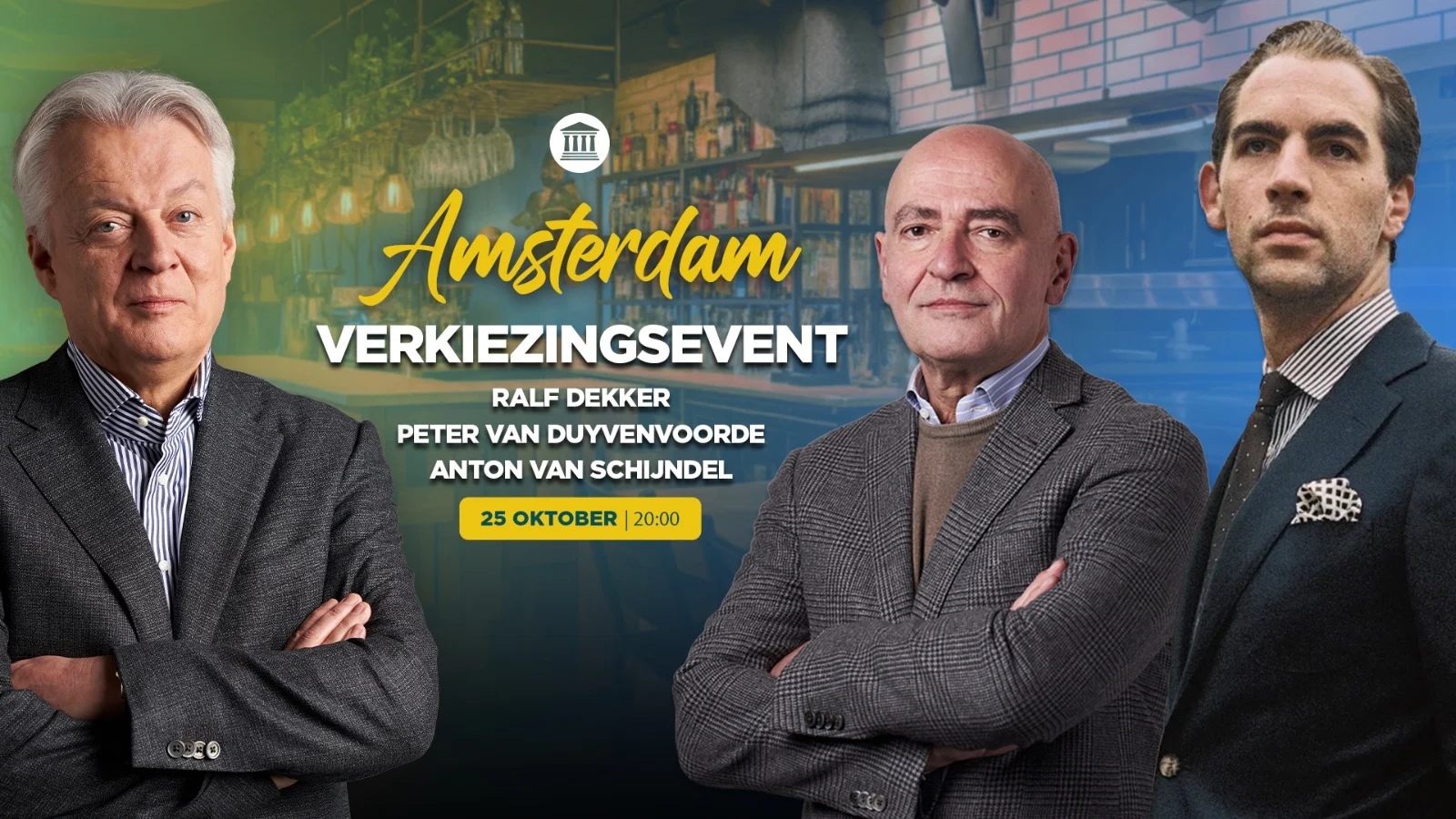 Verkiezingsevenement in Amsterdam-Zuid
